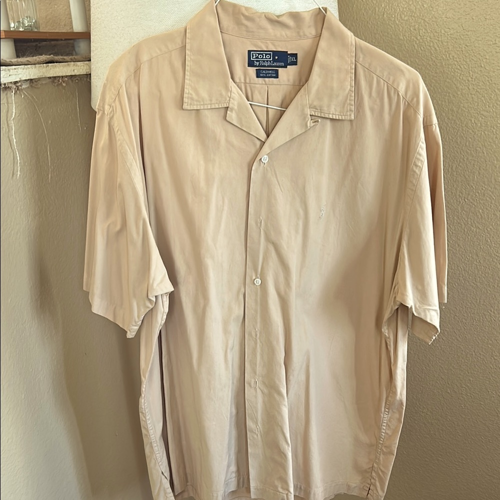 Polo by Ralph Lauren Tan Short Sleeve Shirt